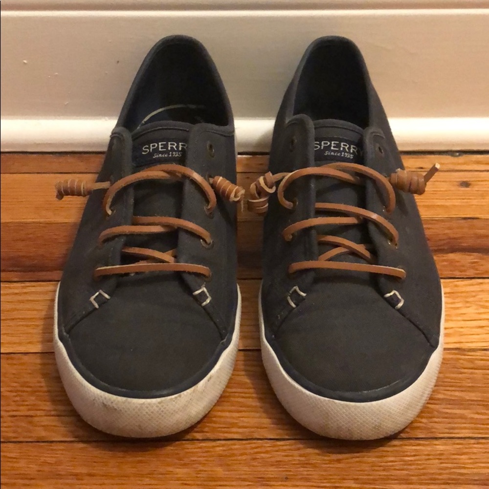 Navy Blue Sperry Slides